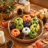 Set di Zucche Finte Decorazioni in Schiuma Zucche e Verdure Finte per Decorazioni di Halloween e Festival Autunnale