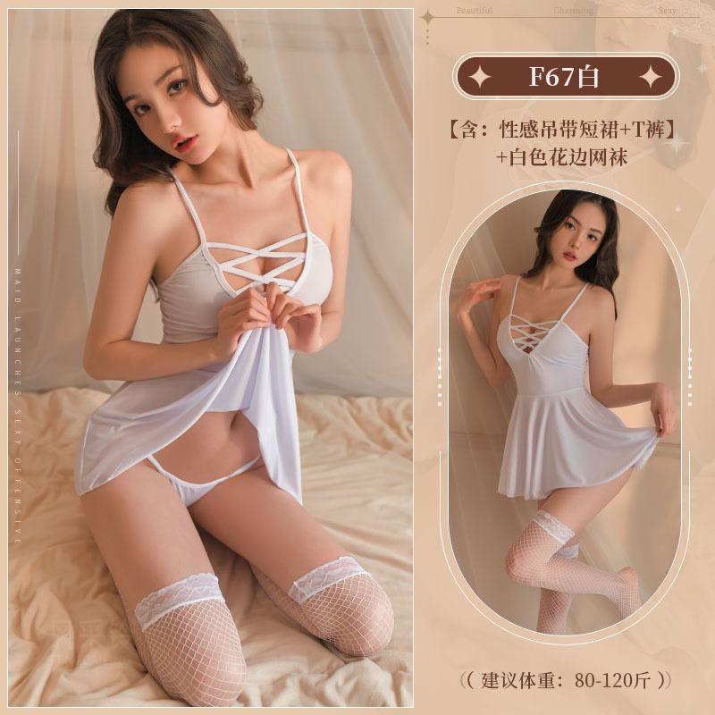 Style bell large size erotic underwear temptation bed sexy passion pure desire nightdress suspender skirt pajamas stimulate temptation