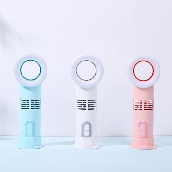 

Portable Fan 3 Wind Speeds Phone Holder Easy to Carry USB Rechargeable Bladeless Fan Home Use