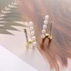 French Style S925 Silver Pearl Earrings – Trendy, High-End, Light Luxury Design for Women