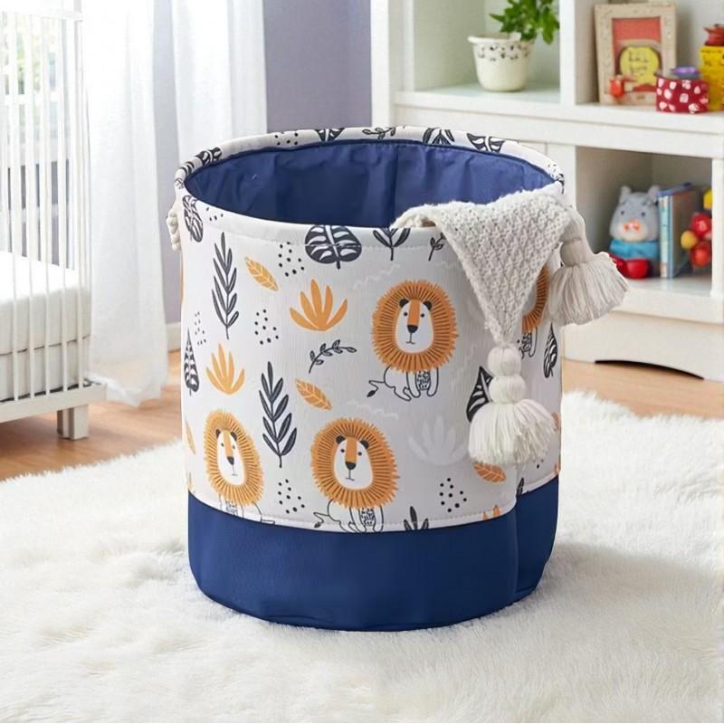 Pojemnik Na Zabawki Kosz Worek Na Pranie Organizer Lwy 40X35 Cm Kufer