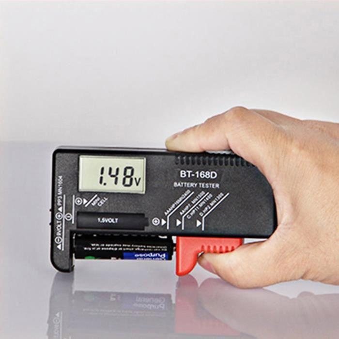 Battery Tester - BT-168D - Digital LCD Display - Compatible AA AAA C D 9V - Easy To Use