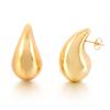 Earrings Fashion Simple Tears Eyes Earrings Temperament Versatile Glossy Comma Hollow Earrings