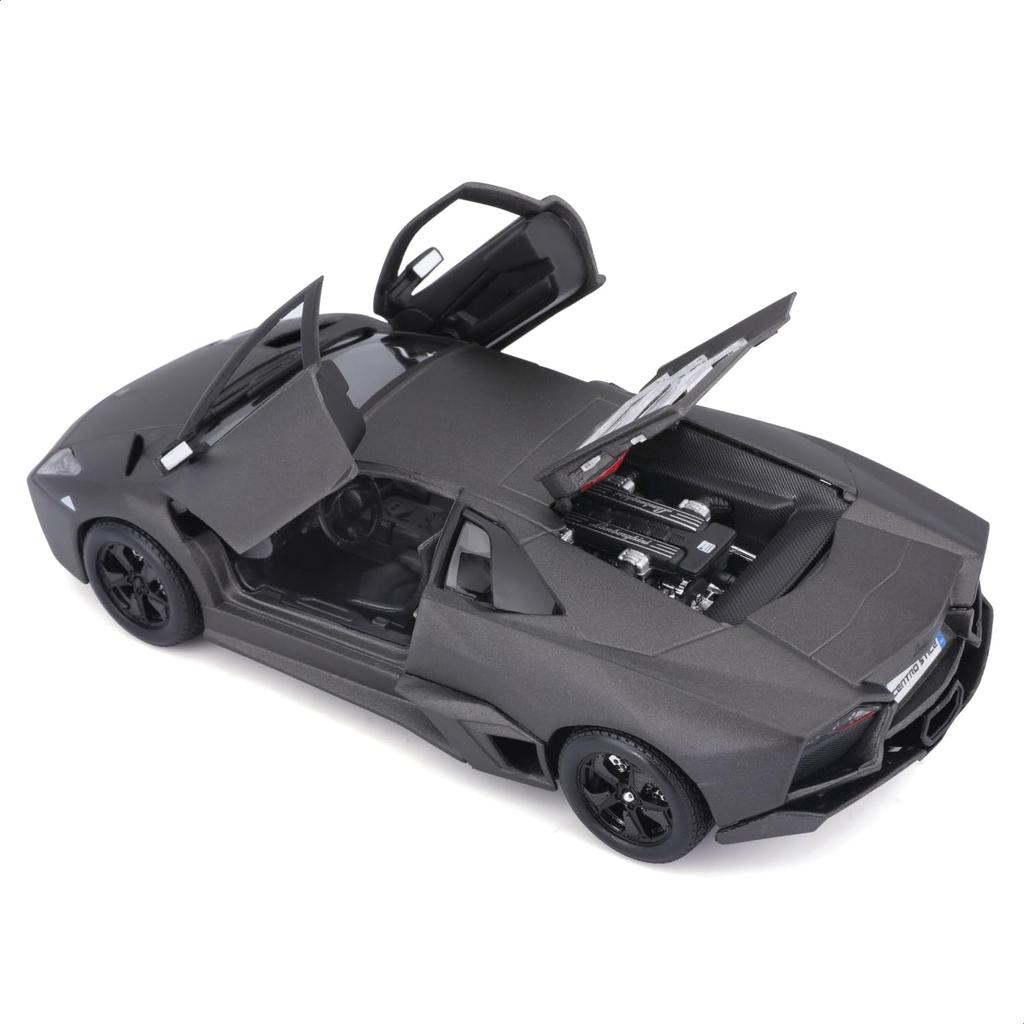 Bburago 1/24 Scale Lamborghini Reventon Matte Gray / Diecast Model Car, Finished Product, 18-21041 GY