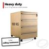 4pcs 40mm Heavy-Duty Furniture Castors with Braking Capable of 25kg Load Indoor Rotating Wheels Low Rolling Resistance