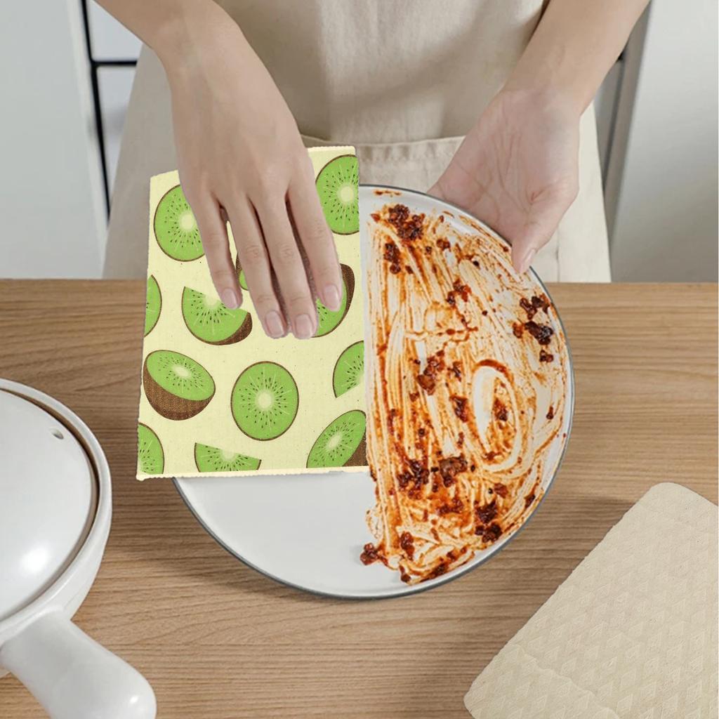 10Pcs Kitchen Dish Towels Reusable Kitchen Dish Towels Absorbent Dish Rags Non Scratch Swedish Kitchen Towel for Washing Dishes