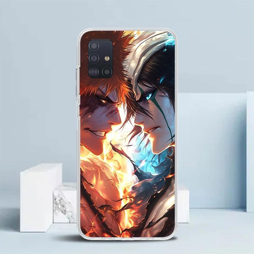 Kurosaki Ichigo Bleach Phone Case For Samsung Galaxy A52 A32 A22 A12 A51 A50S A30S A10S Note 20 Ultra 10 S10 Plus A31 A20 A71 A7