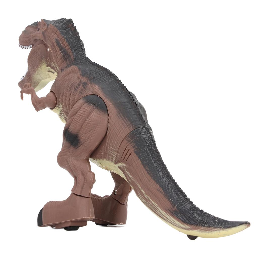 Electric Walking Dinosaur Toy with Sound Light Detachable Tail Educational Model Battery Powered