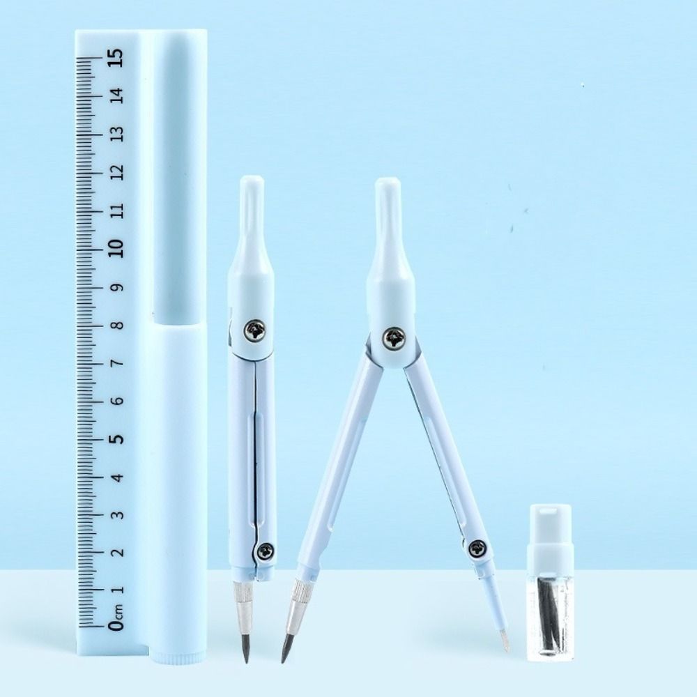 

Набор канцелярских принадлежностей Набор циркулей с карандашом 3-в-1 Механический карандаш Инструмент для рисования высокого качества Школа Офис A