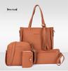 2022 Lychee Grain Women's Four-Piece Handbag Set - Stylish, Versatile, Large Capacity