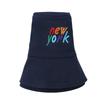 ZHENYUEQI NEW YORK Embroidered Cotton Bucket Hat