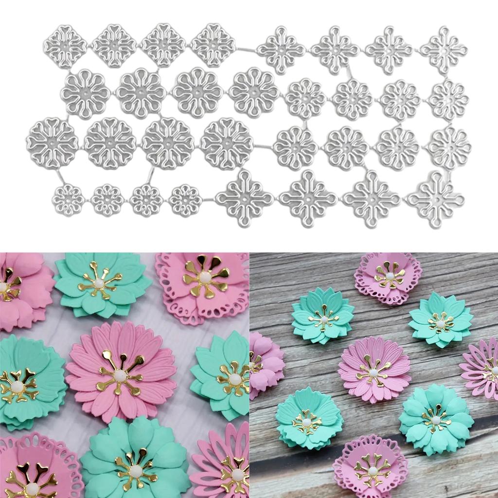 Metal Cutting Dies Flowers Die Cuts Templates Molds Embossing Stencils for Album Scrapbooking Paper Card Decoration