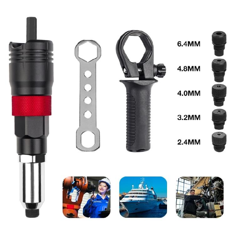 Comprehensive Rivet Nut Handle Replacement set Multifunction Nutserts Installs for Quick Nut Installation in Machinery Repair