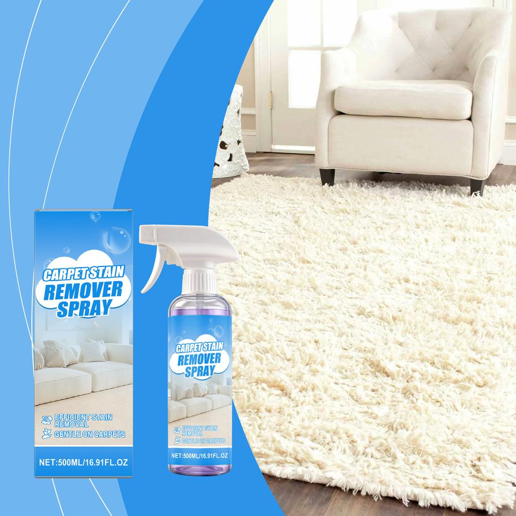 Spray Smacchiatore per Tappeti, Detergente per la Casa, Delicato per Pulire Macchie sui Tappeti, 500 ml
