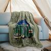 Trash Truck Theme Printed Blanket - Perfect for Couch, Bed, Travel & Outdoor Use | Machine Washable, Cozy & Durable.