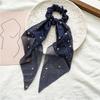Spring and summer new chiffon star ponytail streamer large intestine ring hair accessories female tie hair ring spot