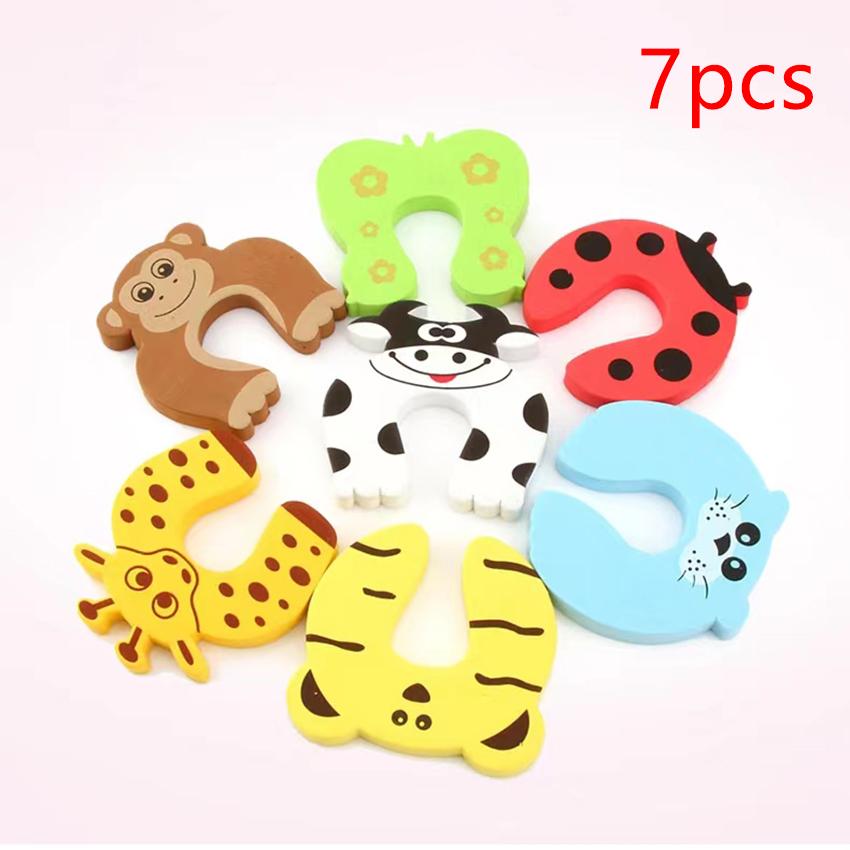 Baby Safety For Newborn Furniture Protection Card Door Stopper Security Cute Animal Care Child Lock Finger Protector