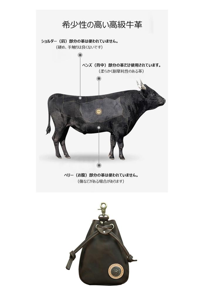 Whatna Natural Thick Cowhide Leather Coin Purse Coin Case Genuine Leather Mini Sacoche Carabiner Pouch Belt Loop Holds inch iPhone Drawstring Pouch