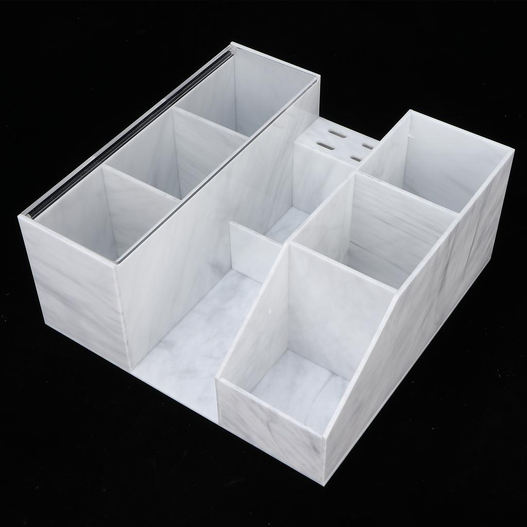 Eyelash Grafting Tool Storage Box Nail Art Tattoo Tool Storage Case Organizer for Salon (White)