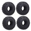 4 Pcs RC Wheel Tire with Hub Plastic Enhanced Handling High Simulation RC Crawler Tire for Axial SCX
