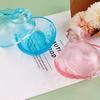 Lovely Transparent Glass Rabbit Jar Household Candy Dispenser Bowl with Lid Kitchen Counter Decoration