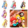 Cute Cartoon Castle Princess Keychain Pvc Action Figure Car Bag Pendant Wholesale Jg-y053
