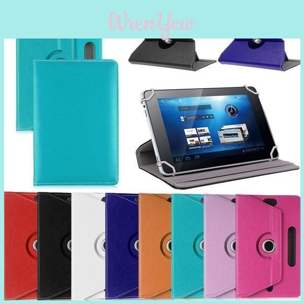 Stylish And Elegant Folio 360 Case Cover For Universal Android Tablet Pc 7" 8" 9" 10" Protection