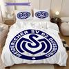 MSV Duisburg Pattern Bedding Quilt Set Quilt Cover Pillowcase Home Decoration Birthday Gift (1 * Duvet Cover + 2 * Pillowcase, Without Core)