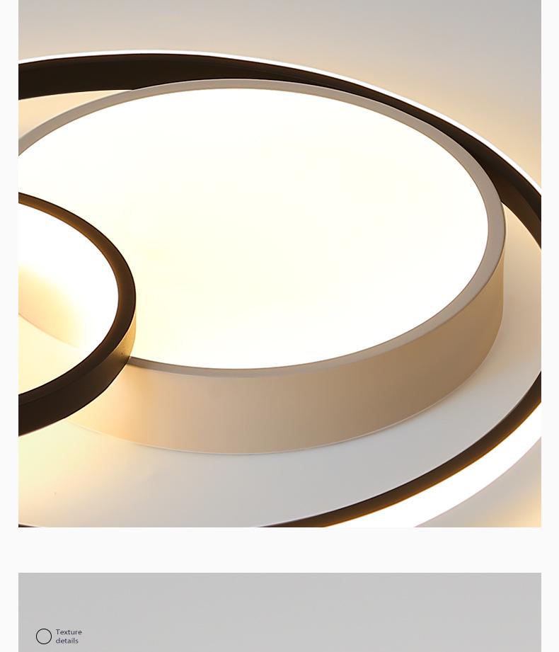 Modern Minimalist LED Smart Ceiling Light for Bedroom, Living Room, Study