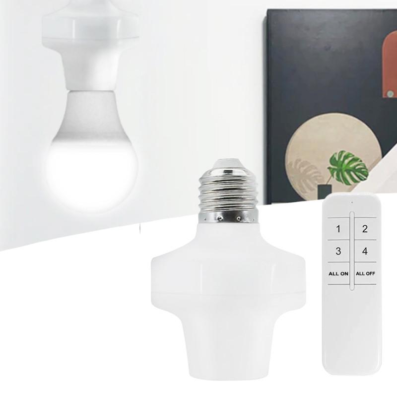 E27 Wireless E26 Remote Control Light Lamp Holders Smart Bulb Adapter Tools