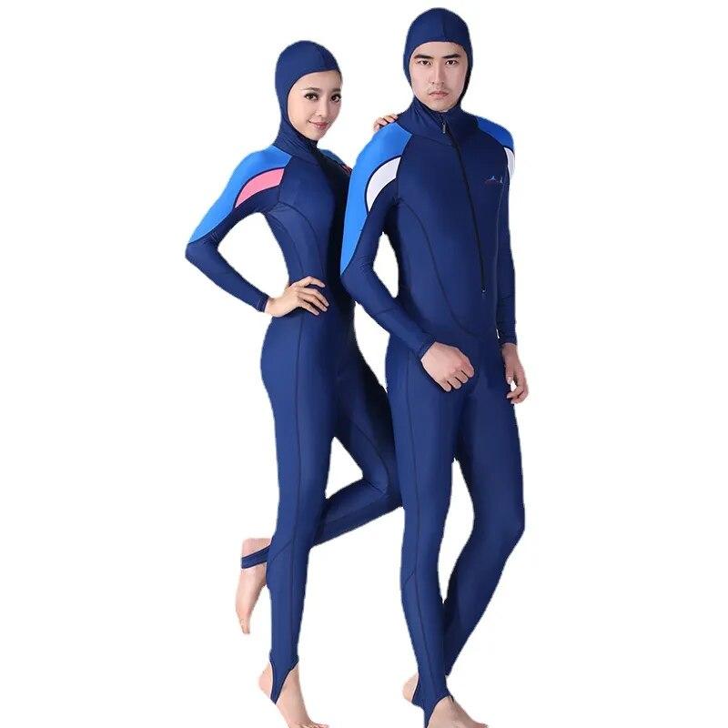 

UPF 50+ лайкра плавательный костюм Stinger для дайвинга, подводного плавания, серфинга, водных лыж, защита от ультрафиолета, комплект из 2 предметов, все тело с капюшоном для мужчин и женщин