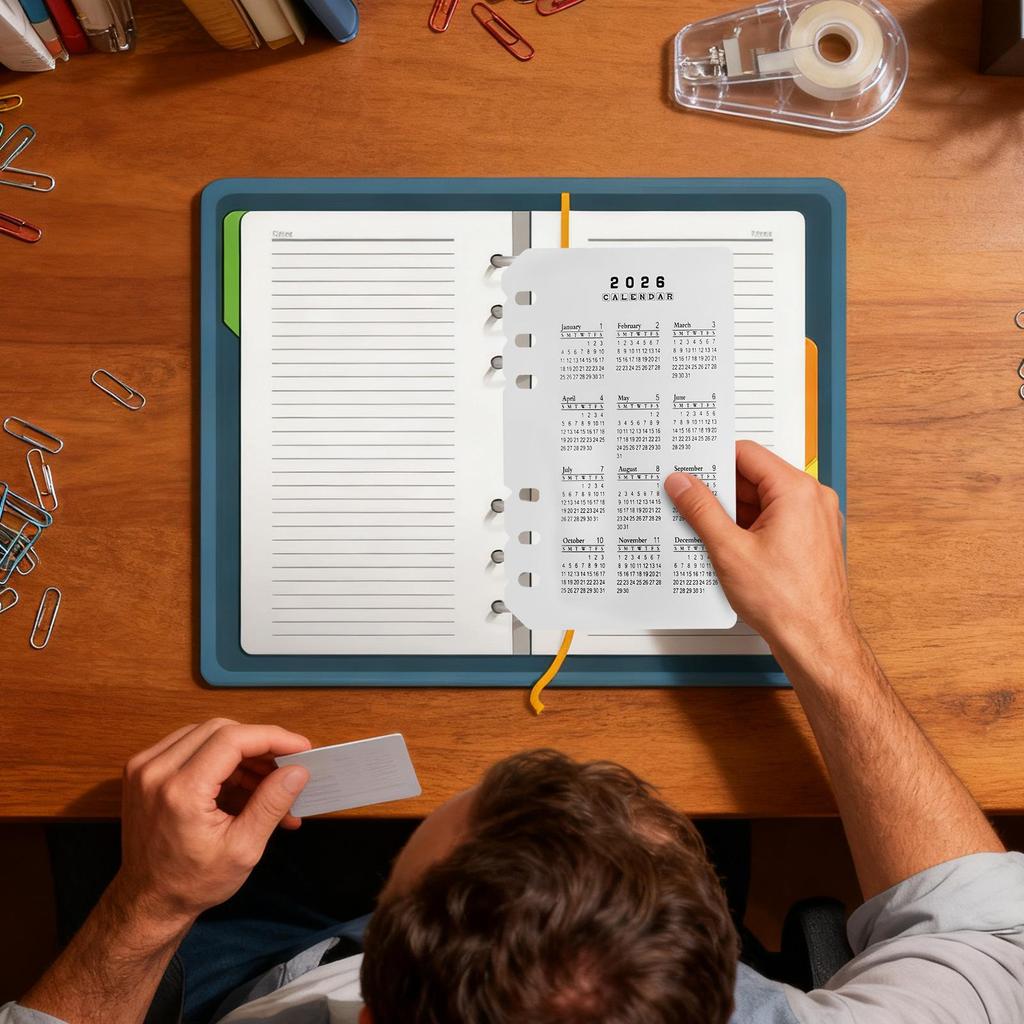2026 Planner Divider Removable Matte Portable Inserts 2026 Planner Refills for Family Friends Students Teacher School Home
