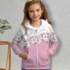 Mädchen 3D Blumen Kapuzenmantel Oberbekleidung Rosa Langarm 3D Druck Herbst Winter Aktive Mode Niedlich Kinder 3-12 Jahre