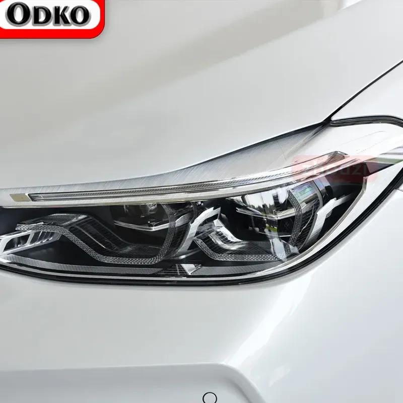 Für BMW 6er F06 F12 F13 M6 GT G32 2 Stück Autoscheinwerfer Tönung Schwarz Schutzfolie Vinyl Transparent TPU Aufkleber Zubehör