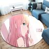 Franxx Round Area Rug Carpet Rug For Living Room Bedroom Sofa Playroom Decor Nonslip Floor Mat