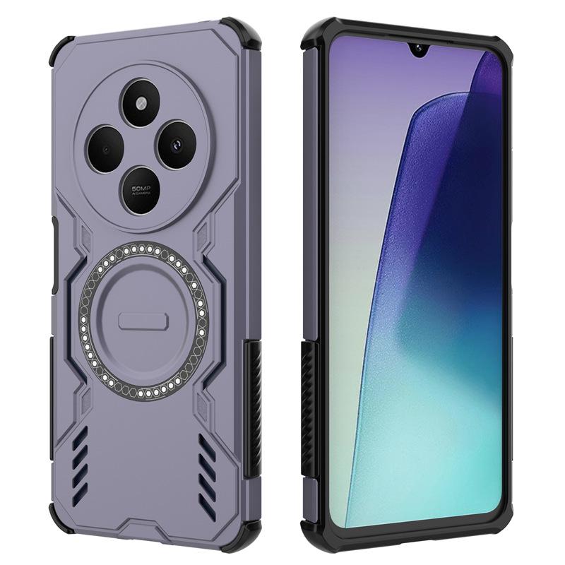 Applicable to Xiaomi Redmi 15C butterfly armor magnetic mobile phone case Redmi 14C heat dissipation and anti-drop Redmi A4 protective case