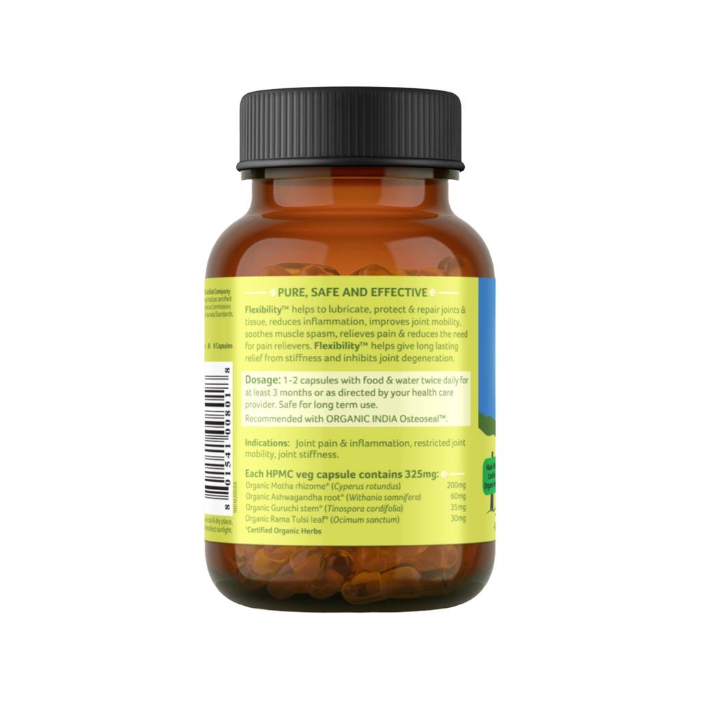 Flexibility (60 Caps, 325 Mg), Flexibility, Organic India