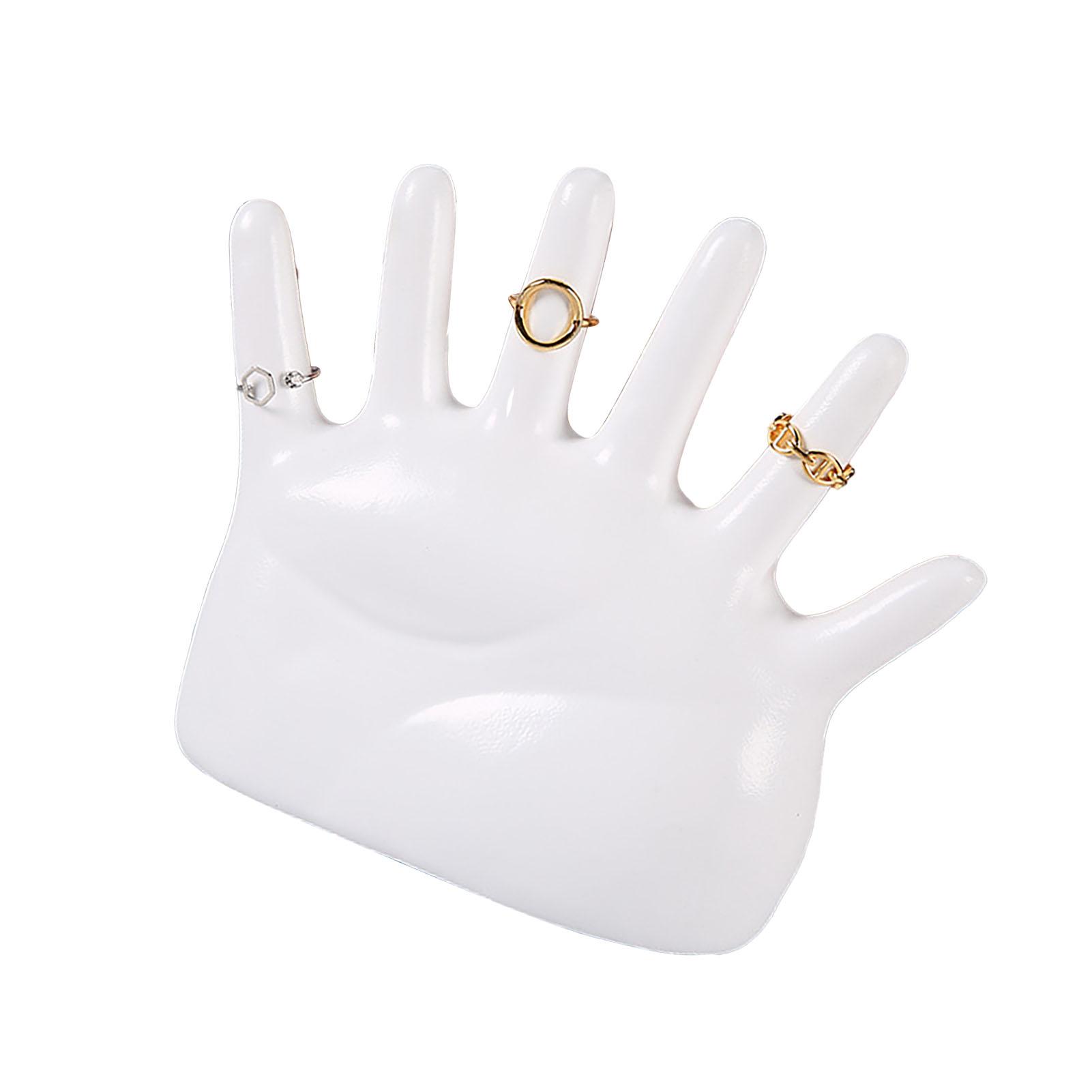 Présentoir à bagues rond, résistant à la décoloration, exquis, pour bijoux blanc