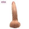 Woman Masturbation Curved Thick Long Sex Toy Dildo Masturbation G-spot Artificial Penis