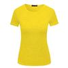 Summer Europe And The United States Women's Fashion Women's Solid Color T-shirt Short-sleeved