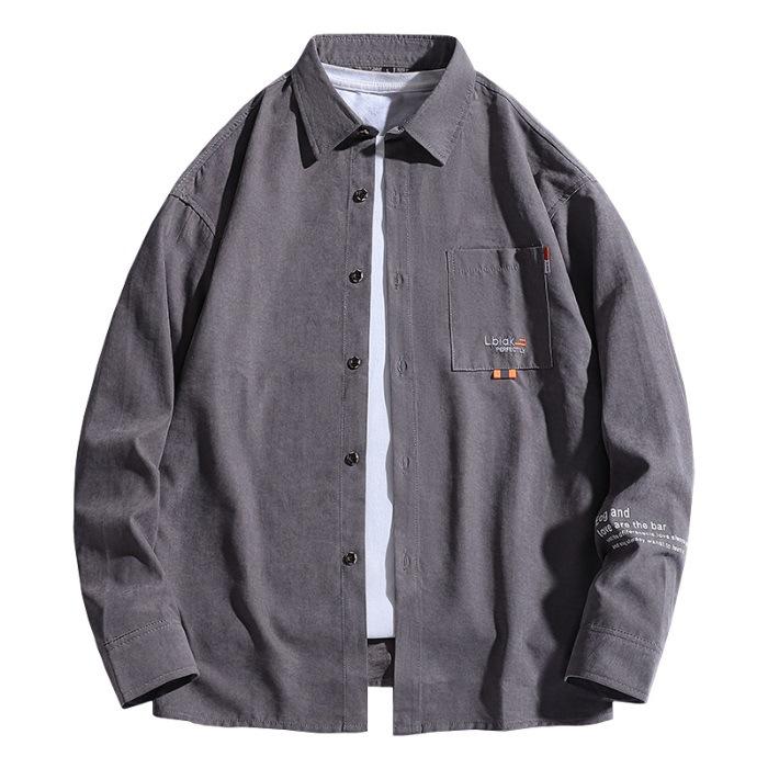 New Trendy Long-sleeved Shirt for Men, Casual Thin Shirt for Men, Work Jacket for Men