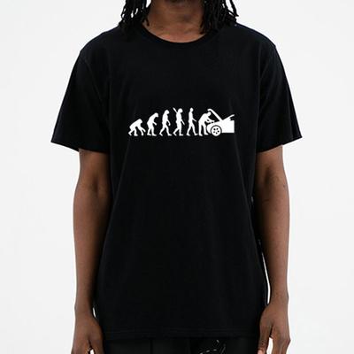 Father's Day Present Funny Birthday Gift O-neck Tops Fashion 100% Cotton Tees Men Evolution Auto Mechaniker Mechanic Car T-shirt