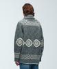 Knitted Bulky Wool Cowichan Jacket Cardigan Grey