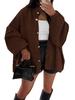 Autumn/Winter Solid Color Knit Button Cardigan with Large Sleeves - Casual Style