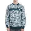 New Balance Crew Neck Sweater Logo Golf 3 Men's (Stretch, Jacquard) / / 012-4270004 112_Blue [S]