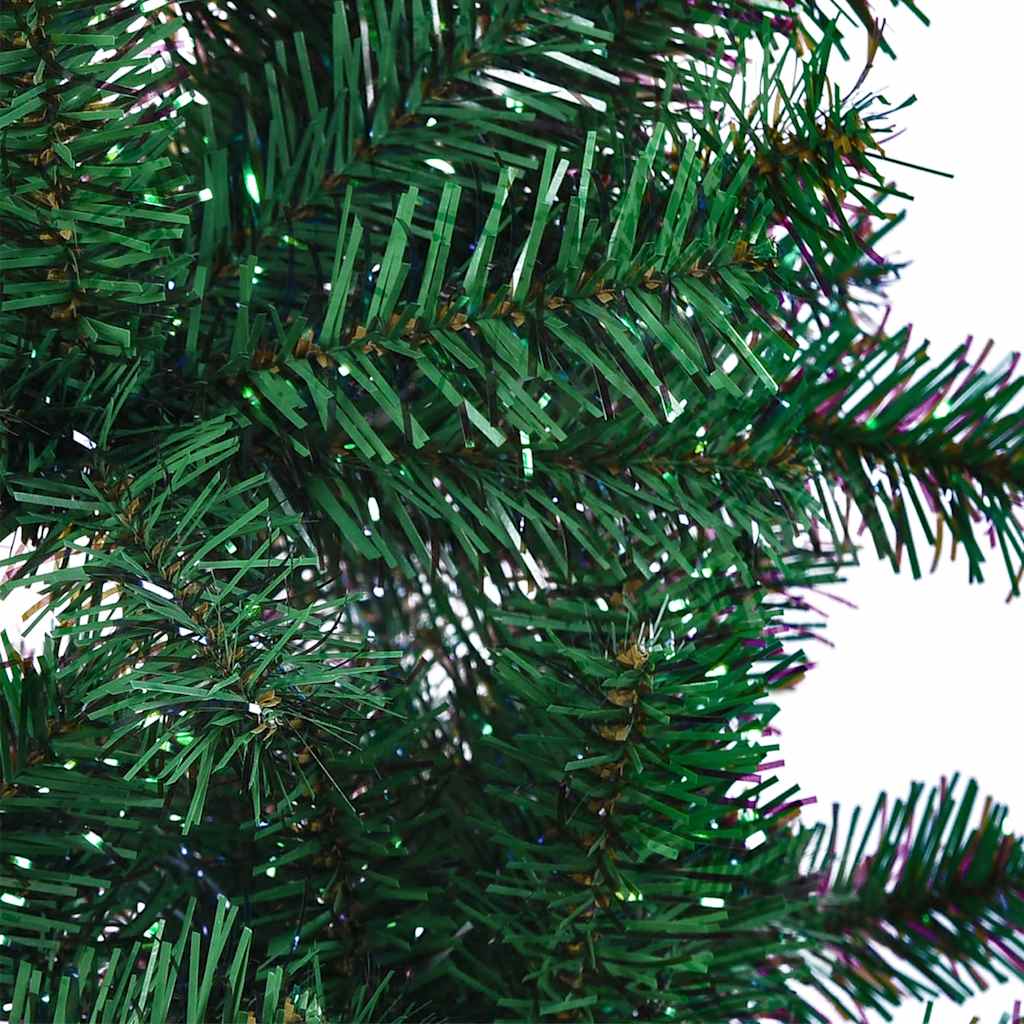 Artificial Christmas Tree with Iridescent Tips Green 120 Cm PVC