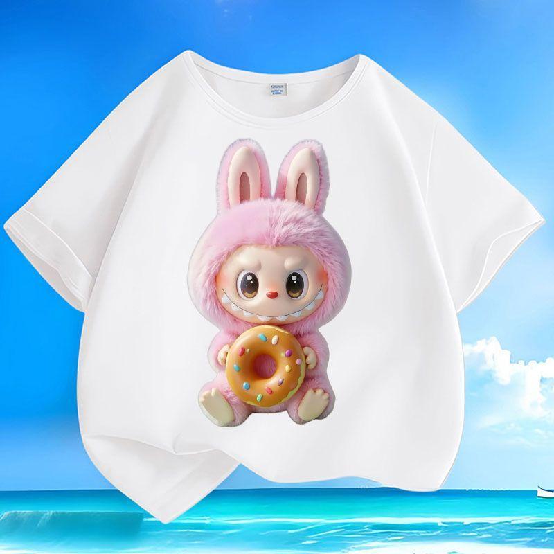 Pure Cotton Fashionable T-shirts for Children, Short-sleeved Tops for Boys and Girls In Summer