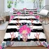 Costume de lit imprimé crâne 3D, housse de couette, vêtements de maison, cadeau pour enfants, couette en microfibre, housse de couette respirante