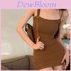 Classic Black Sleeveless A Line Dress With High Waist For Summer Fashion