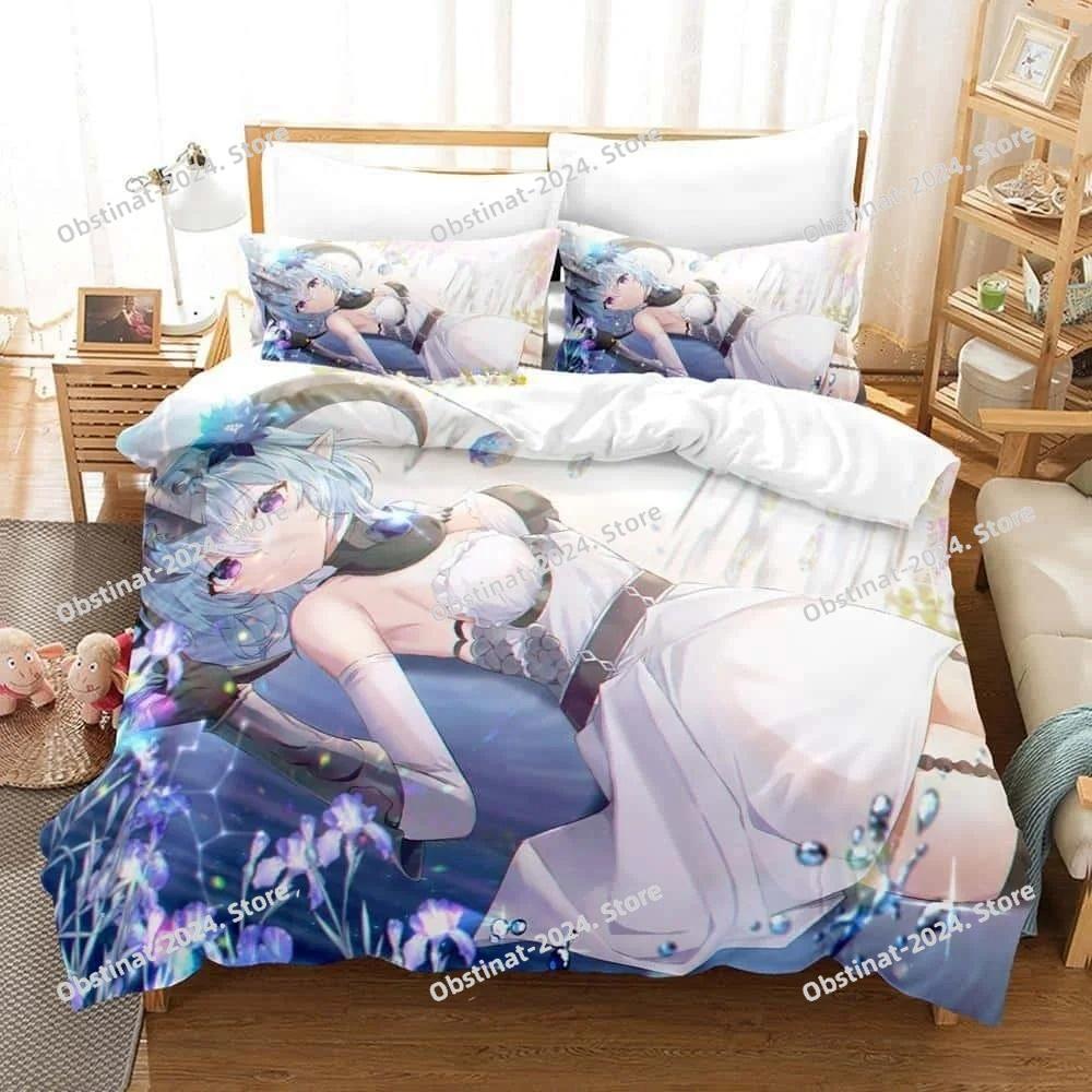 ZENONZARD Bedding Set Printed Duvet Cover Pillowcase Single Double Style Queen King Size Sets Anime Bed Sheet Set